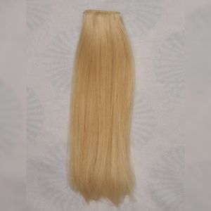 12' Human Hair Extensions Clip in Blonde 6pc